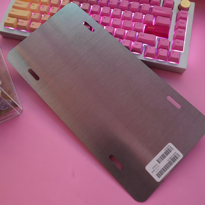 " BOY ‪‪❤︎‬ KISR " Black Plate + Pink Plate BUNDLE