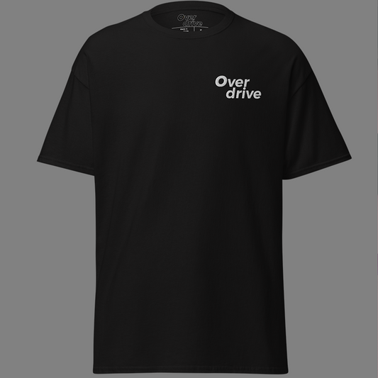 "Overdrive" Embriodered Cotton Tee